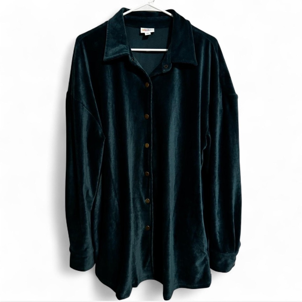 LuLaRoe Oversized Velvety Corduroy Button Up